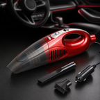 Aspirator Auto Ciclonic 160W + Accesorii, Fără Sac, alimentare mufa brichetă