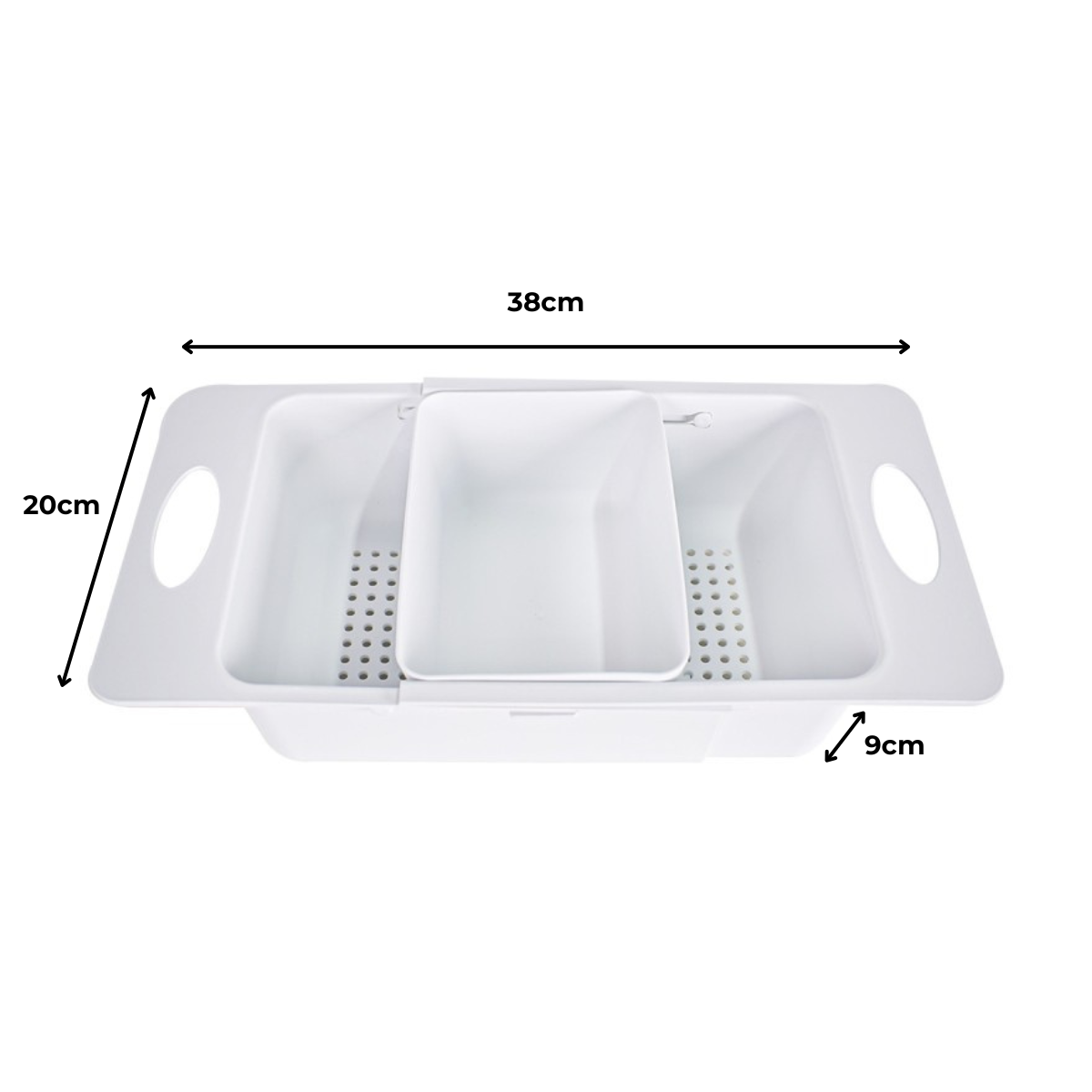 Raft pliabil și strecurătoare extensibilă pentru chiuvetă – Set 2 piese