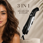 Perie cu Aer Cald Multifuncțională 3 în 1, 1000W – Uscare, Îndreptare și Volum Spectaculos