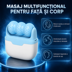 Ice Roller, Aparat de Masaj Facial și Corporal cu Efect Răcoritor, pentru Față, Tâmple, Gât și Zone Tensionate, Portabil, 10x8.5x3.5 cm