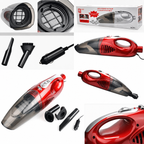 Aspirator Auto Ciclonic 160W + Accesorii, Fără Sac, alimentare mufa brichetă