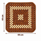 Suport pentru șezut din bambus – confort sporit la volan, 44 × 44 cm