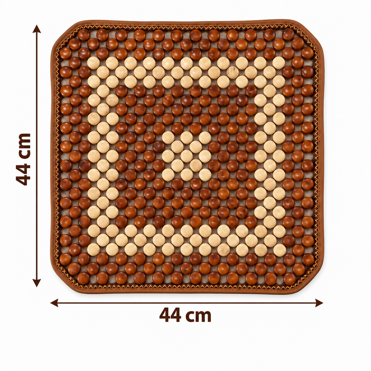 Suport pentru șezut din bambus – confort sporit la volan, 44 × 44 cm