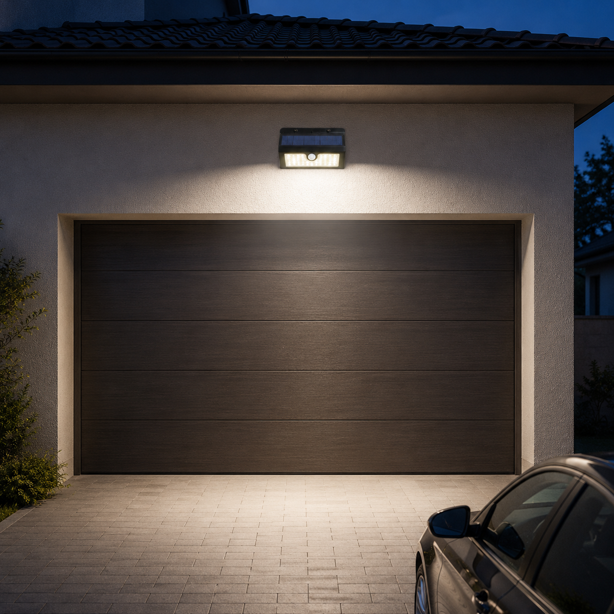 Lampă Solară LED cu Senzor de Mișcare și Acumulator – Iluminare Automată pentru Exterior