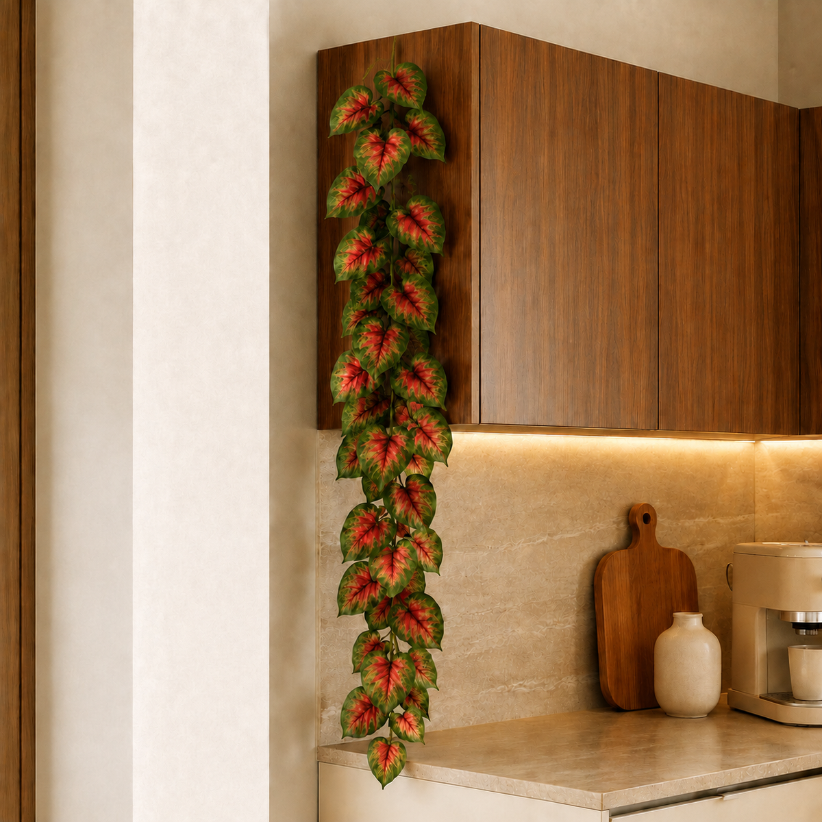 Ghirlandă Decorativă Artificială cu 28 de Frunze, 1,7 m