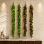 Set 2 Ghirlande Artificiale Decorative Tip Eucalipt – Aspect Natural și Eleganță Fără Întreținere, 1,7 m