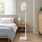 Ventilator Telescopic Portabil și Pliabil, Putere 4.8W, 3 Trepte de Viteză, Autonomie Sporită cu Acumulator de 3000 mAh, Încărcare USB