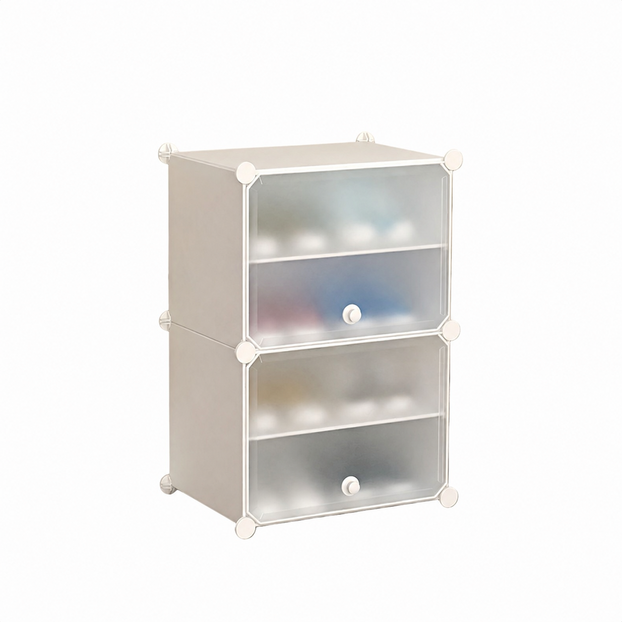 Pantofar modular Urban Loft, 4 Niveluri, 2 Uși, Protecție Antipraf și Depozitare Compactă