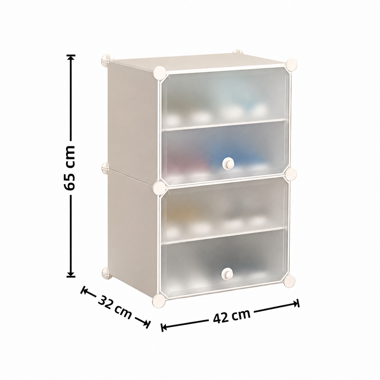 Pantofar modular Urban Loft, 4 Niveluri, 2 Uși, Protecție Antipraf și Depozitare Compactă