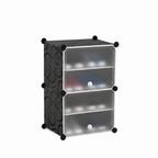 Pantofar modular Urban Loft, 4 Niveluri, 2 Uși, Protecție Antipraf și Depozitare Compactă
