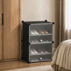 Pantofar modular Urban Loft, 4 Niveluri, 2 Uși, Protecție Antipraf și Depozitare Compactă