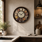 Ceas de Perete Decorativ Aspect Antic – Eleganță Vintage pentru Casa Ta