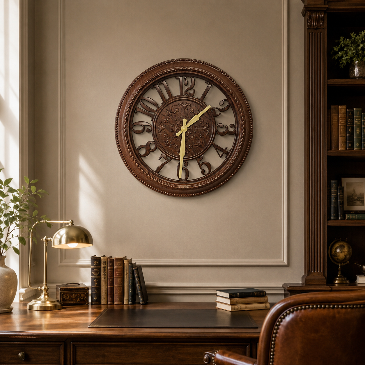 Ceas de Perete Decorativ Aspect Antic – Eleganță Vintage pentru Casa Ta