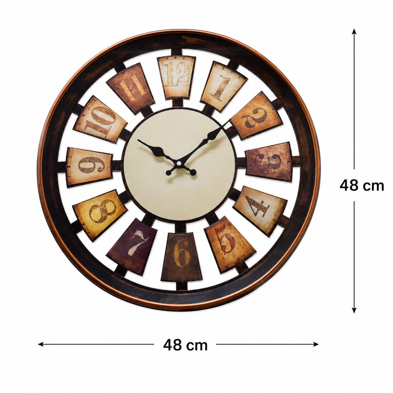 Ceas de Perete Decorativ Aspect Antic – Eleganță Vintage pentru Casa Ta