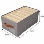Organizator Pliabil Multifuncțional, cu Mâner, pentru Depozitare Compactă, Gri, 45 × 28 × 18 cm