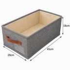 Organizator Pliabil Multifuncțional, cu Mâner, pentru Depozitare Compactă, Gri, 45 × 28 × 18 cm