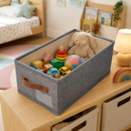 Organizator Pliabil Multifuncțional, cu Mâner, pentru Depozitare Compactă, Gri, 45 × 28 × 18 cm
