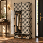 Dulap Modular CasaFlex, cu 8 Uși, Bară pentru Umerașe și Compartimente pentru Încălțăminte, 162 × 75 × 37 cm – 4 Variante