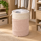 Sac de rufe Naimeed cu plasă de închidere – ordine și transport ușor, 40 × 60 cm, gri sau roz