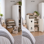 Dulap Modular cu 6 Compartimente – Depozitare Compactă și Configurare Flexibilă, Alb