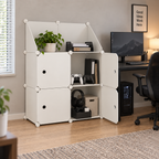 Dulap modular Urban Loft, 4 uși – depozitare compactă, 110 × 75 × 37 cm