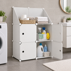 Dulap modular Urban Loft, 4 uși – depozitare compactă, 110 × 75 × 37 cm