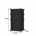 Dulap/Pantofar modular cu 3 uși Organizer Pro – organizare compactă și flexibilă, 74 × 37 × 37 cm