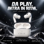 Căști wireless CMiK cu sunet captivant – control tactil și încărcare USB-C