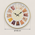 Ceas de perete cu mecanism silențios – design clasic pentru un ambient liniștit