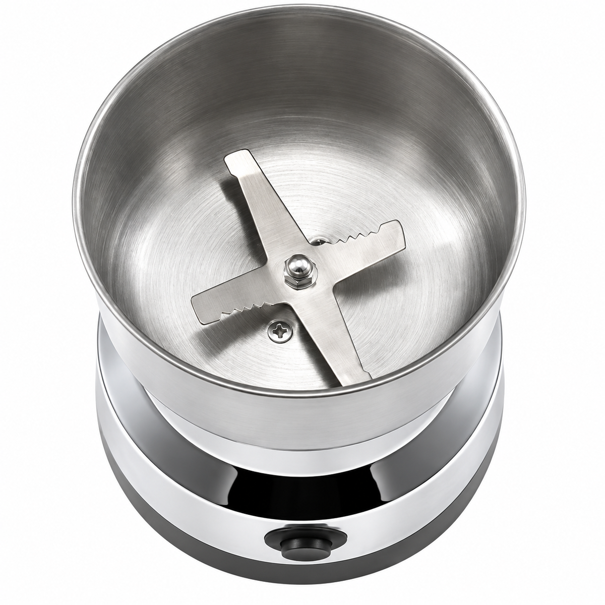 Râșniță Electrică din Inox, pentru Cafea și Condimente, 4 lame ultra-rezistente