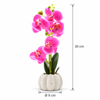 Orhidee Artificială Premium în Ghiveci Ceramic – Eleganță Fără Efort - diferite modele