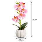Orhidee Artificială Premium în Ghiveci Ceramic – Eleganță Fără Efort - diferite modele
