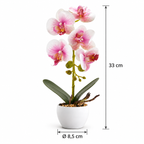 Orhidee Artificială Premium în Ghiveci Ceramic – Eleganță Fără Efort - diferite modele