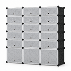 Pantofar modular cu 18 uși – depozitare compactă și organizată, 37 × 110 × 125 cm