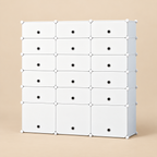 Pantofar modular cu 18 uși – depozitare compactă și organizată, 37 × 110 × 125 cm