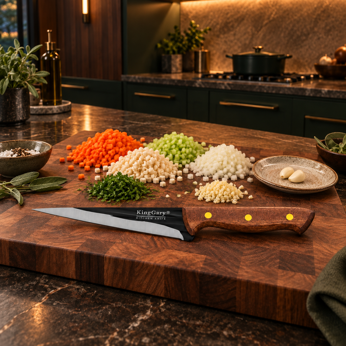 Set 2 cuțite din inox pentru bucătărie FineCut Duo – porționare, dezosare și tăiere precisă