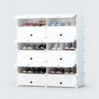 Pantofar modular cu 12 uși – depozitare compactă și flexibilă, 37 × 95 × 108 cm