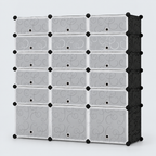 Pantofar modular cu 18 uși – depozitare compactă și organizată, 37 × 110 × 125 cm