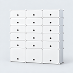 Pantofar modular cu 18 uși – depozitare compactă și organizată, 37 × 110 × 125 cm