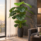 Monstera artificială cu 21 frunze – decor verde fără întreținere, 170 cm
