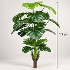 Monstera artificială cu 21 frunze – decor verde fără întreținere, 170 cm