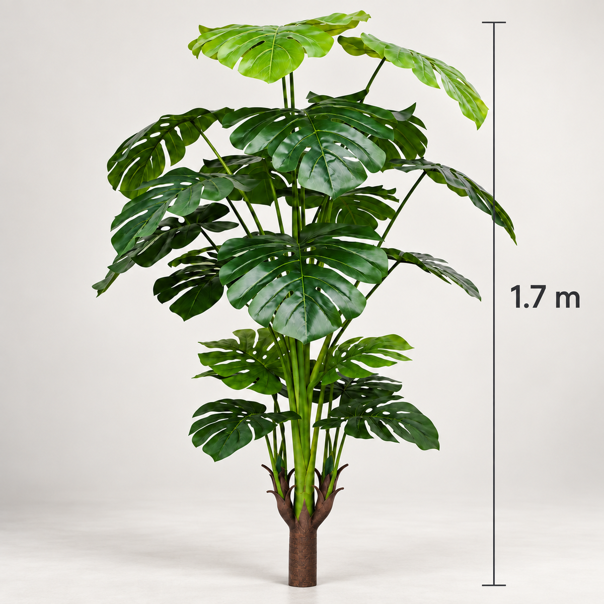 Monstera artificială cu 21 frunze – decor verde fără întreținere, 170 cm