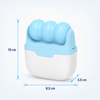 Ice Roller, Aparat de Masaj Facial și Corporal cu Efect Răcoritor, pentru Față, Tâmple, Gât și Zone Tensionate, Portabil, 10x8.5x3.5 cm