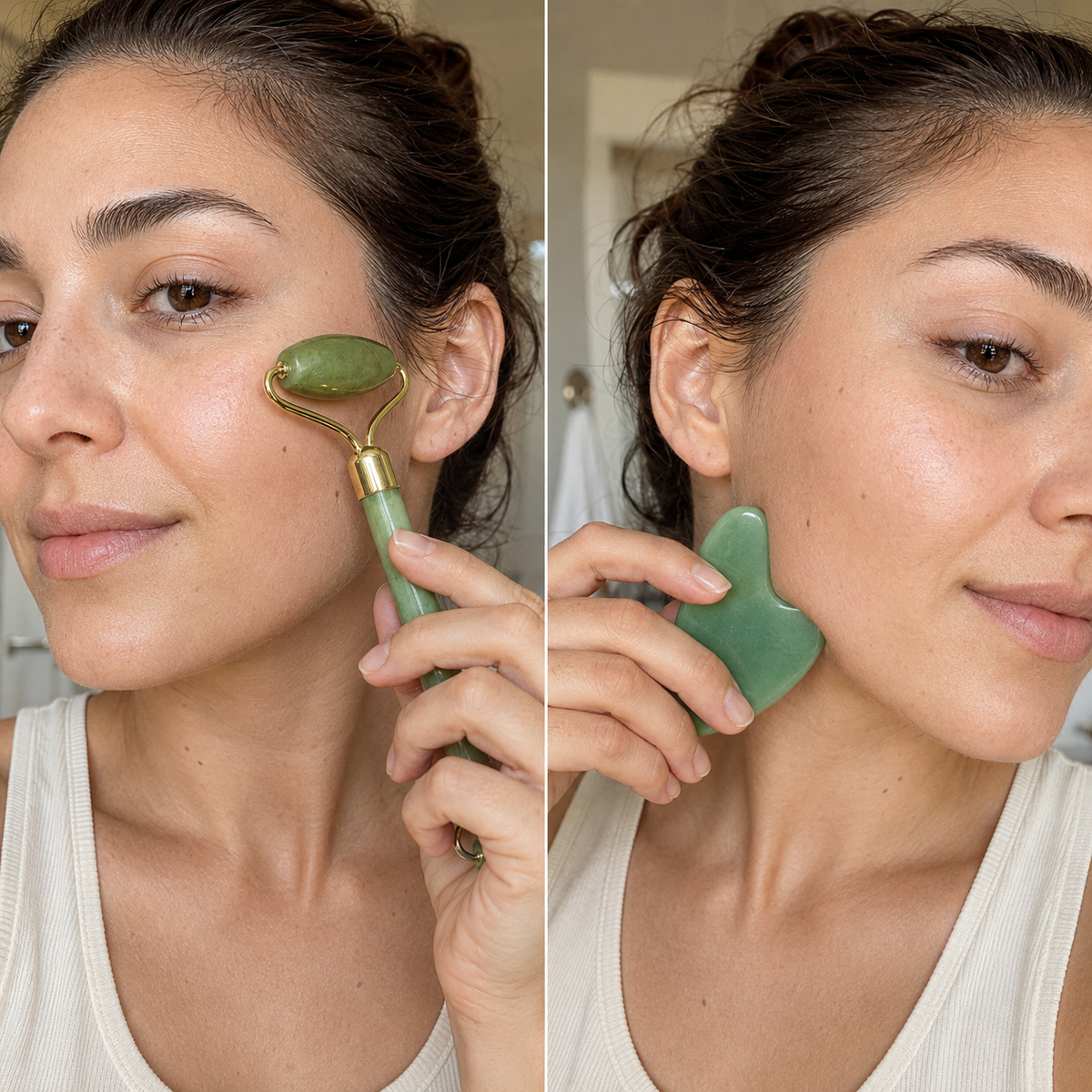 2 pachete la preț 1 pentru masaj facial, relaxare, reducerea aspectului umflat și revitalizarea tenului