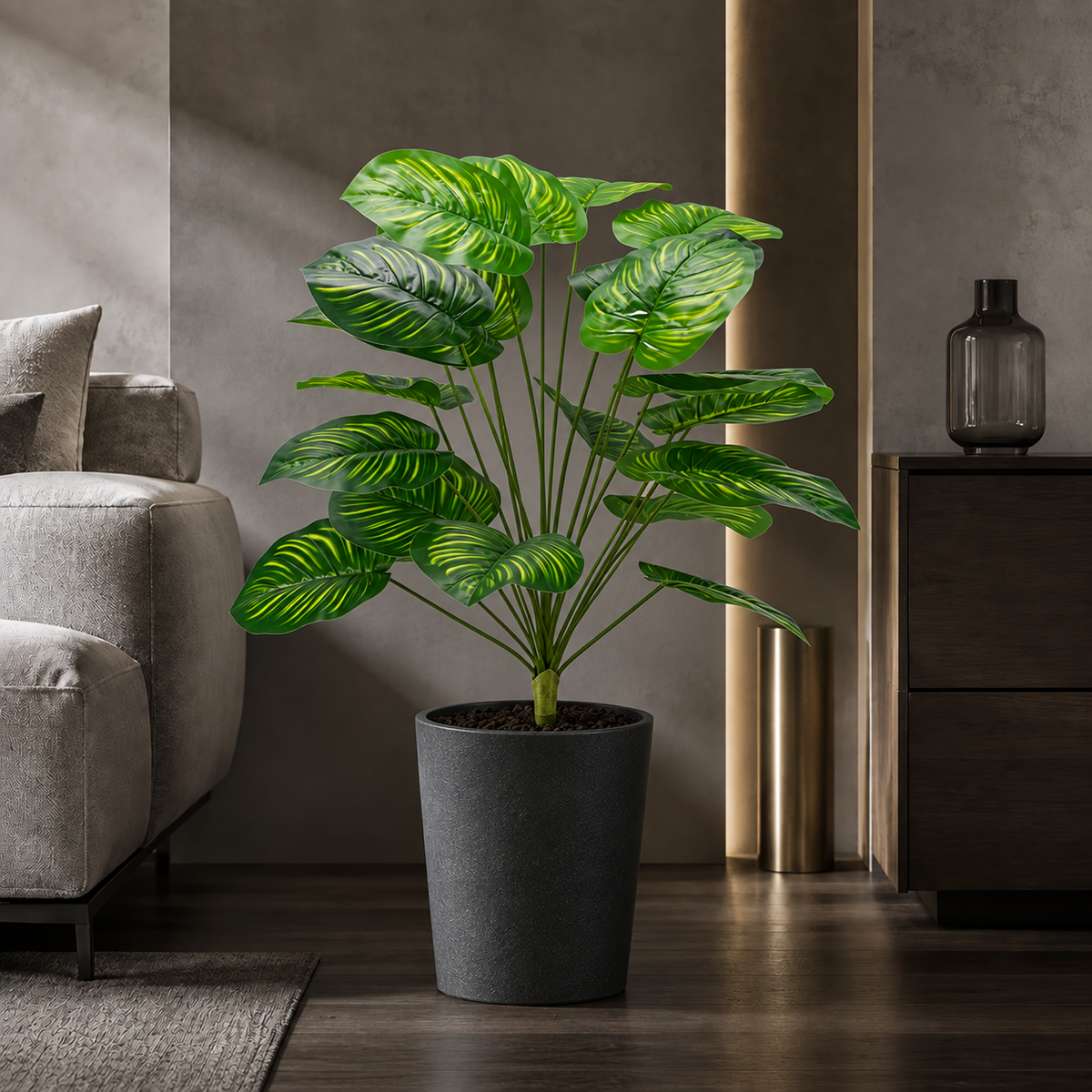 Arbust Artificial Premium, Ultra-Realist, 95 cm – 3 Modele (Fără Ghiveci)