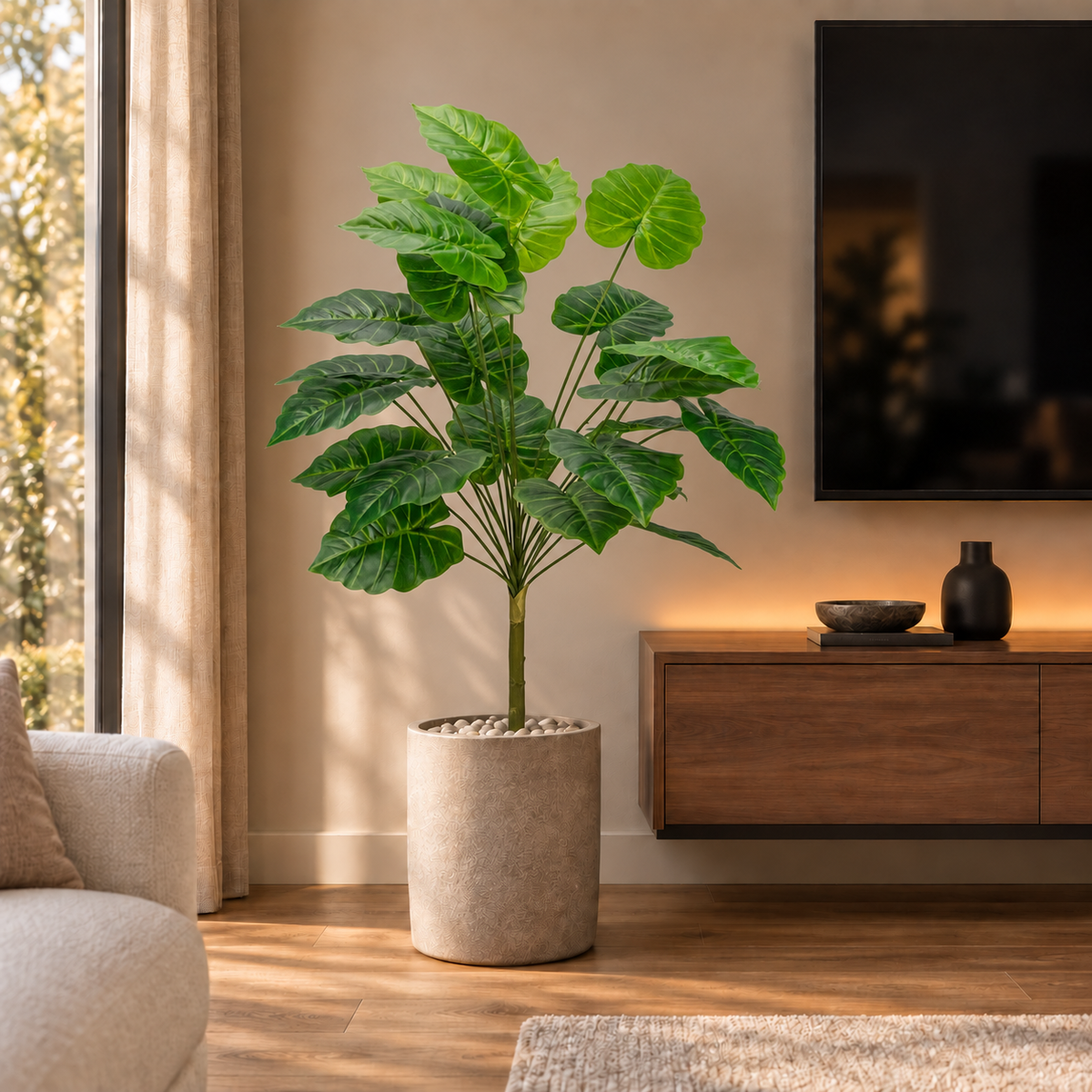 Arbust Artificial Premium, Ultra-Realist, 95 cm – 3 Modele (Fără Ghiveci)