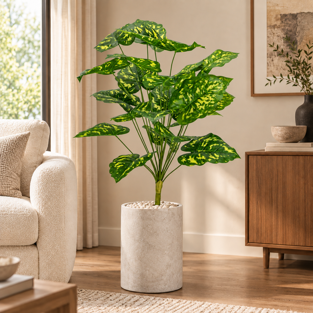 Arbust Artificial Premium, Ultra-Realist, 95 cm – 3 Modele (Fără Ghiveci)
