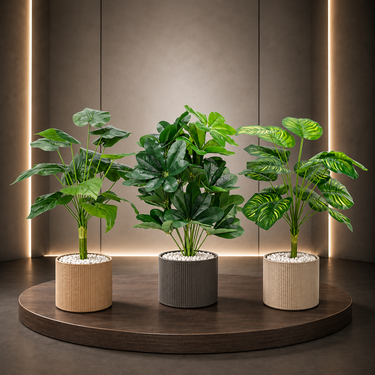Arbust Artificial Premium, Ultra-Realist, 88–90 cm – 3 Modele (Fără Ghiveci)