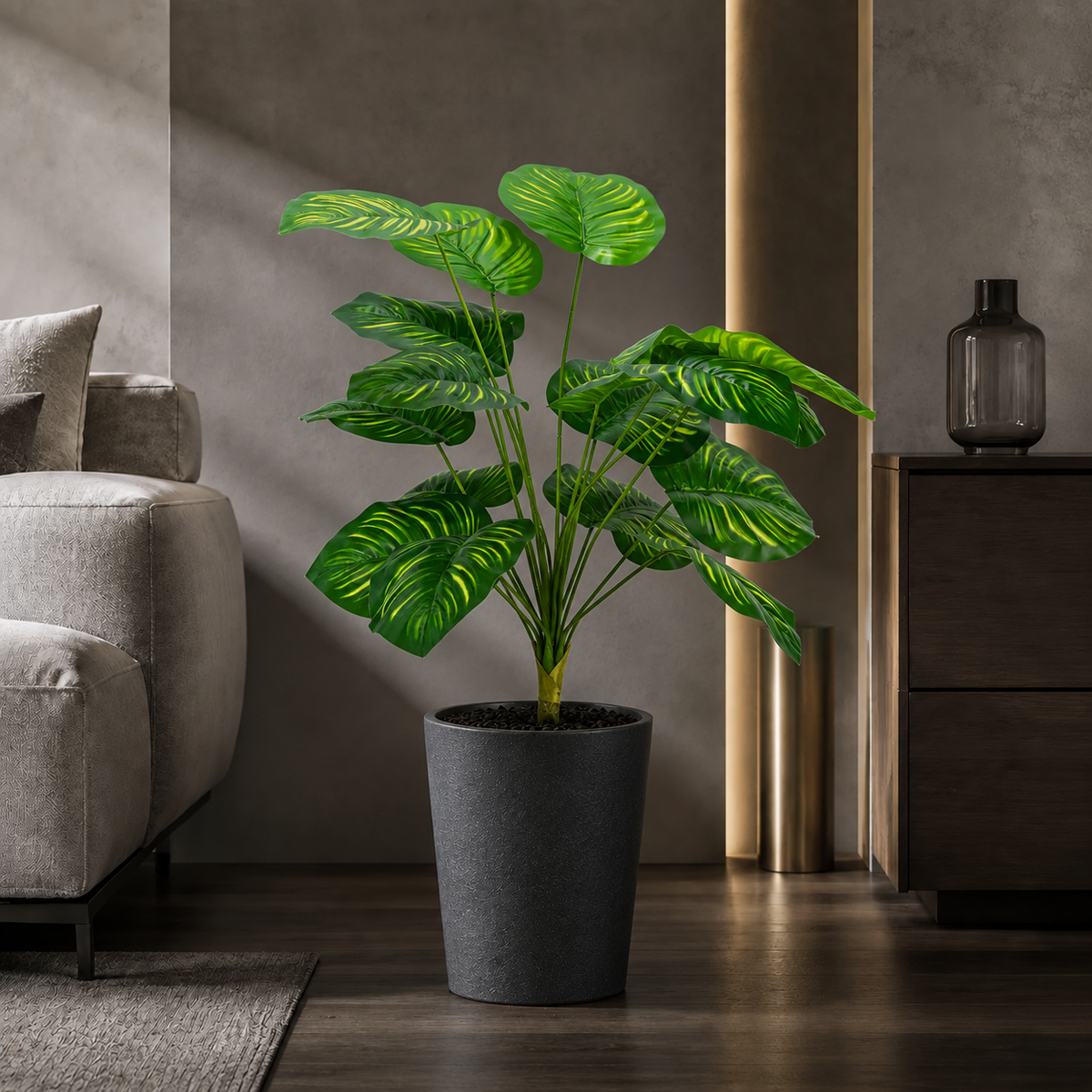 Arbust Artificial Premium, Ultra-Realist, 88–90 cm – 3 Modele (Fără Ghiveci)