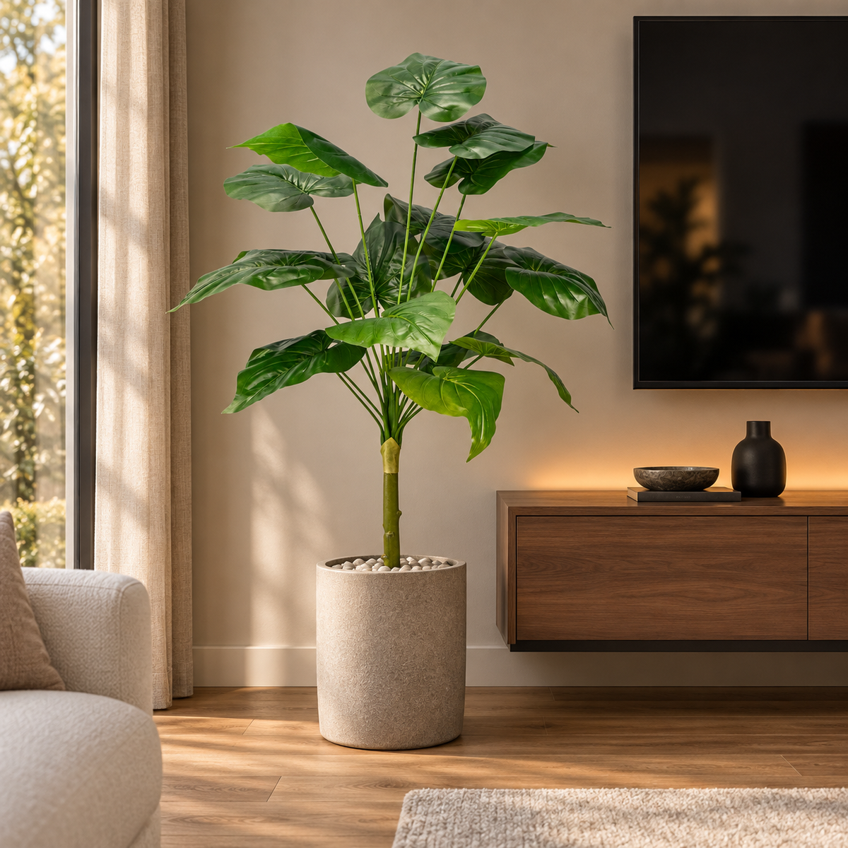 Arbust Artificial Premium, Ultra-Realist, 88–90 cm – 3 Modele (Fără Ghiveci)